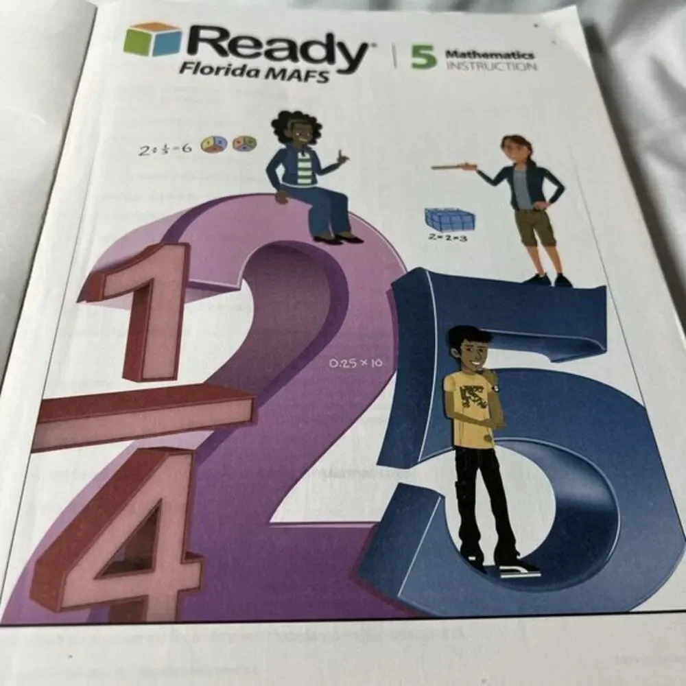 Ready Florida‎ MAFS Grade 5 Mathematics Instruction Workbook No Writing